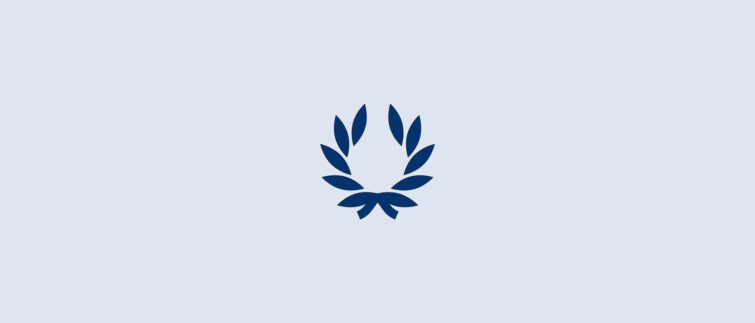 Ein Lorbeerkranz auf hellblauen Hintergrund