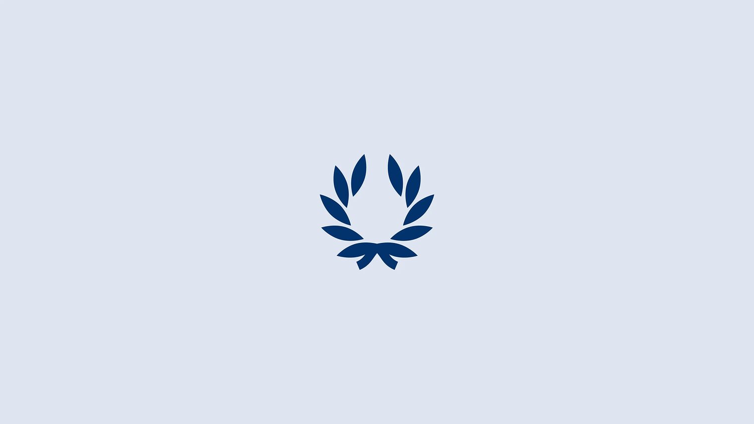Ein Lorbeerkranz auf hellblauen Hintergrund